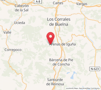 Map of Los Llares, Cantabria