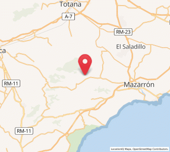 Map of Los Loberos, Murcia