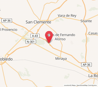 Map of Los Luises, Castille-La Mancha