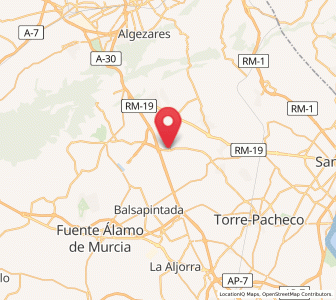 Map of Los Martínez, Murcia