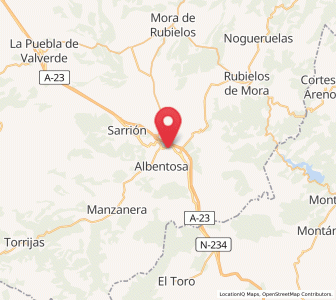 Map of Los Mases, Aragon
