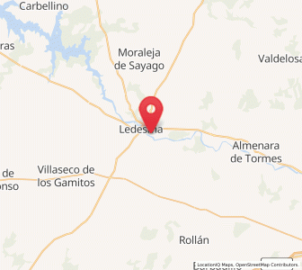 Map of Los Mesones, Castille and León