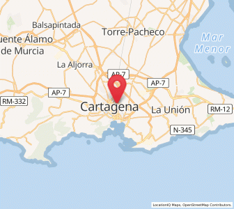 Map of Los Molinos, Murcia