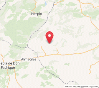 Map of Los Odres, Murcia
