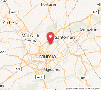 Map of Los Palacios, Murcia