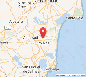 Map of Los Palacios, Valencia