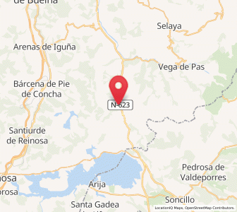 Map of Los Pandos, Cantabria