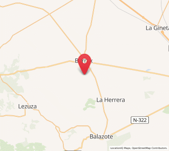 Map of Los Paredazos, Castille-La Mancha