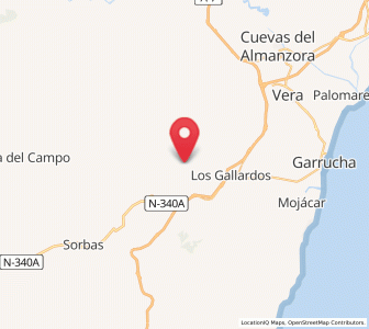 Map of Los Pinos, Andalusia