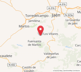 Map of Los Poyos, Andalusia