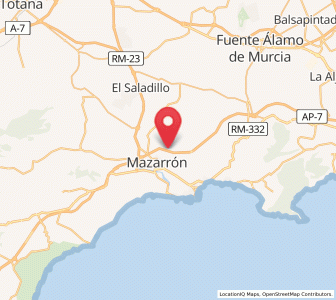 Map of Los Rincones, Murcia