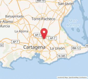 Map of Los Roses, Murcia