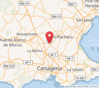 Map of Los Tropeles, Murcia