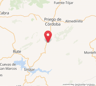 Map of Los Villares, Andalusia