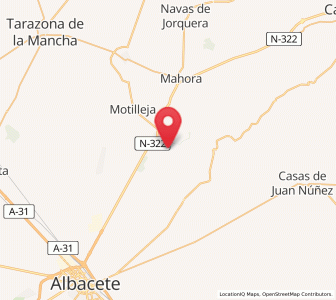 Map of Los Yesares, Castille-La Mancha