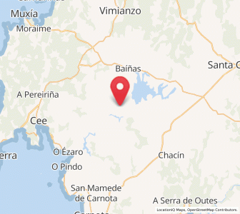 Map of Lucín, Galicia
