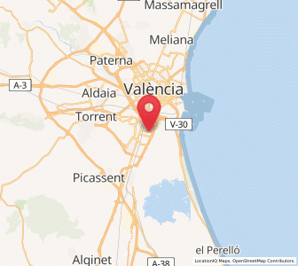 Map of Lugar Nuevo de la Corona, Valencia
