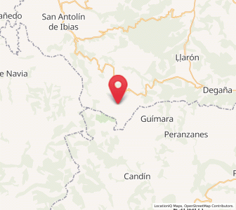 Map of Luiña, Asturias