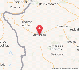 Map of Lumbrales, Castille and León