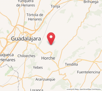 Map of Lupiana, Castille-La Mancha