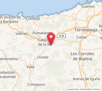 Map of Luzmela, Cantabria