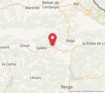 Map of Maçaners, Catalonia