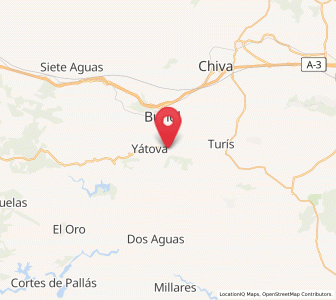Map of Macastre, Valencia