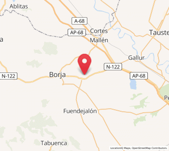 Map of Magallón, Aragon