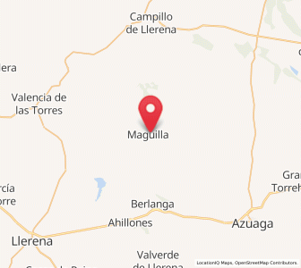 Map of Maguilla, Extremadura