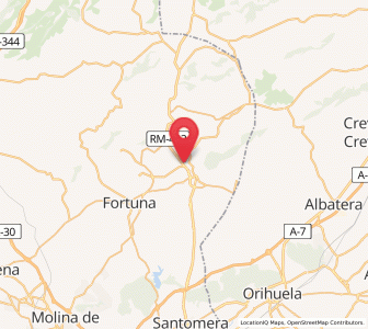 Map of Mahoya, Murcia