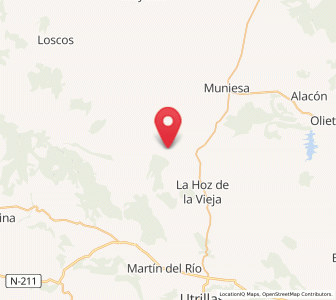 Map of Maicas, Aragon
