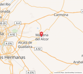 Map of Mairena del Alcor, Andalusia
