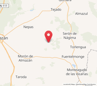 Map of Maján, Castille and León