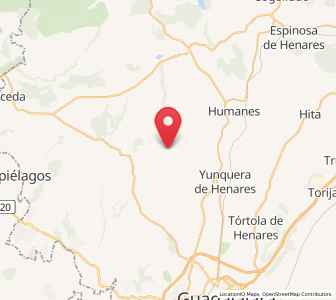 Map of Málaga del Fresno, Castille-La Mancha