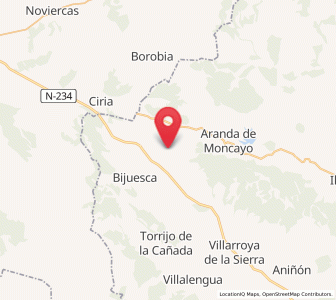 Map of Malanquilla, Aragon