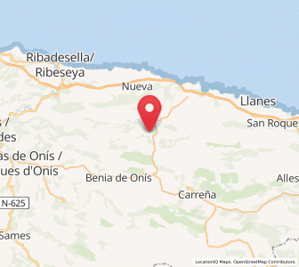 Map of Malatería, Asturias