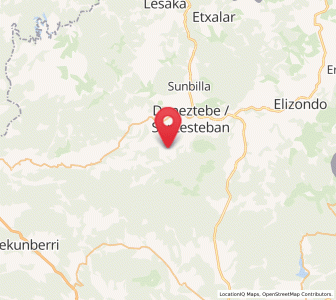 Map of Malerreka-Urrotz, Navarre
