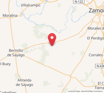 Map of Malillos, Castille and León