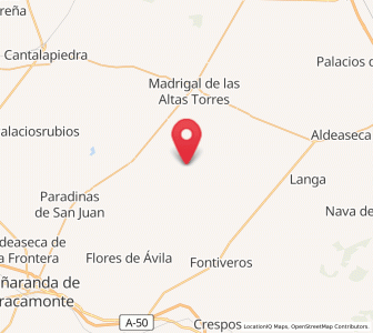 Map of Mamblas, Castille and León