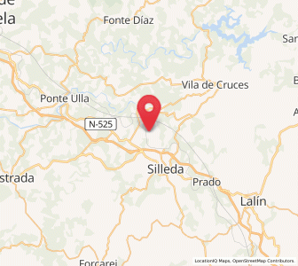 Map of Mánduas, Galicia