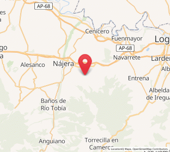 Map of Manjarrés, La Rioja