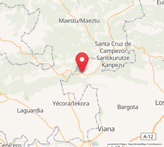 Map of Marañón, Navarre