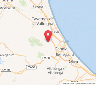 Map of Marchuquera, Valencia