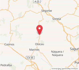 Map of Marines, Valencia