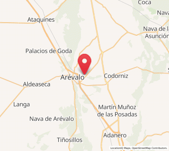 Map of Martín Muñoz de la Dehesa, Castille and León