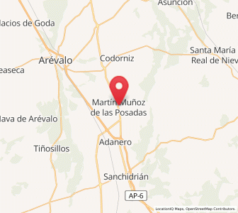Map of Martín Muñoz de las Posadas, Castille and León