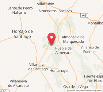 Map of Martiniega, Castille-La Mancha