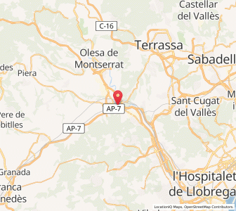 Map of Martorell, Catalonia