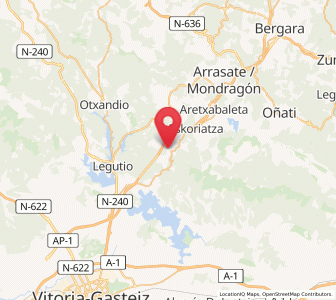 Map of Marulanda, Basque Country