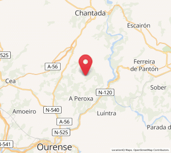 Map of Marzás, Galicia